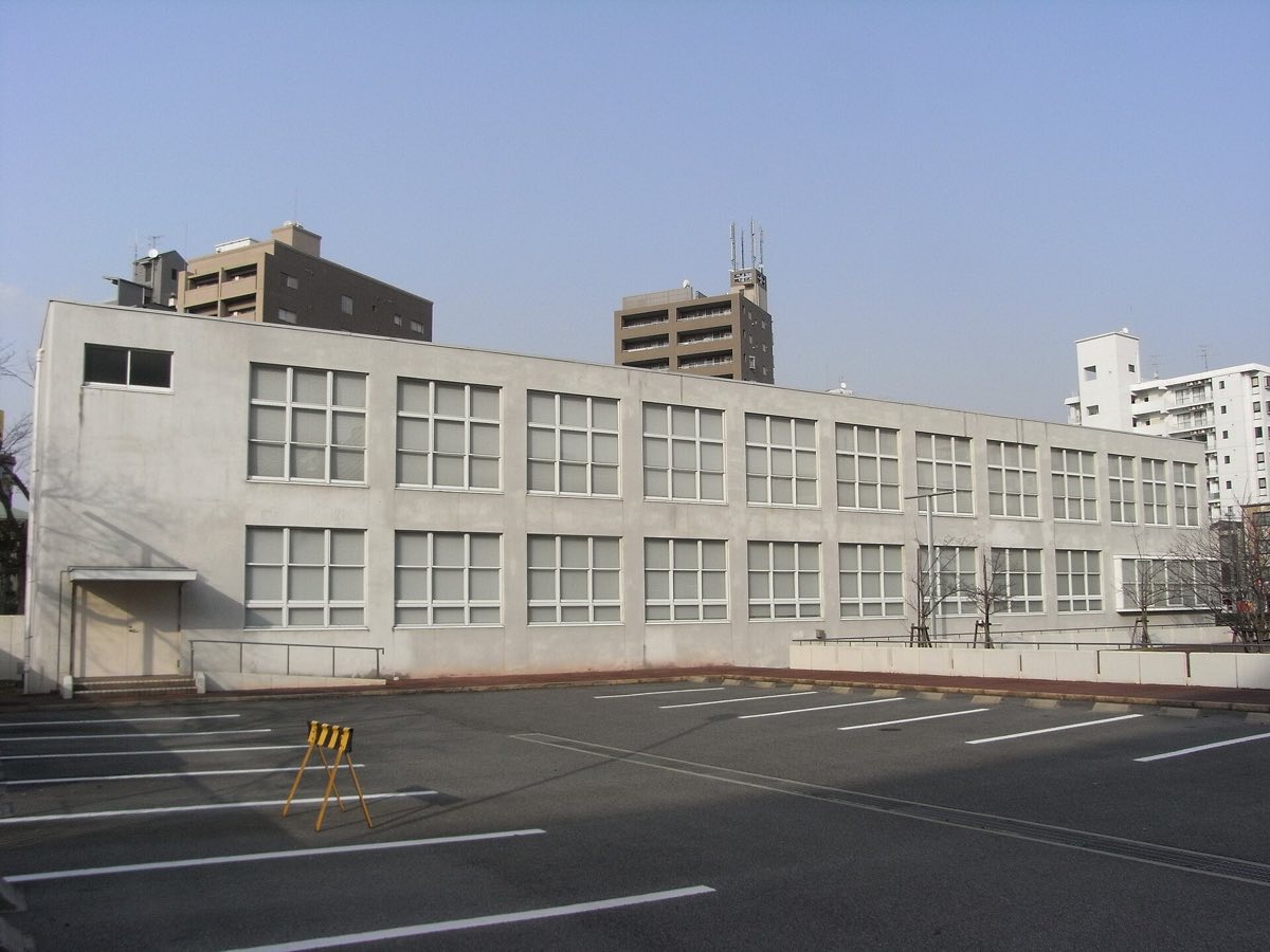 The former Hiroshima Teishin Hospital, an A-bombed building 1,370m from the hypocentre